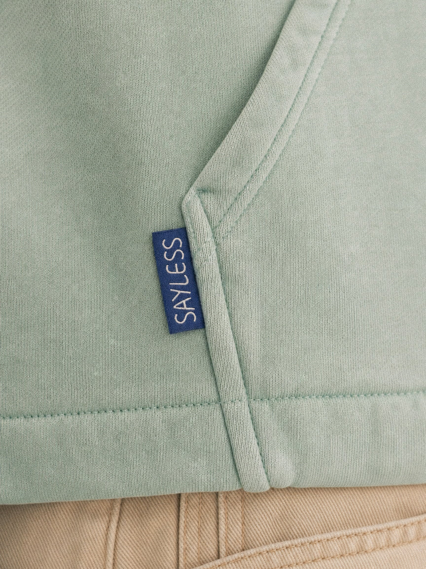 Zipped hoodie"Sometimes you just need a one-way flight" - Pistachio