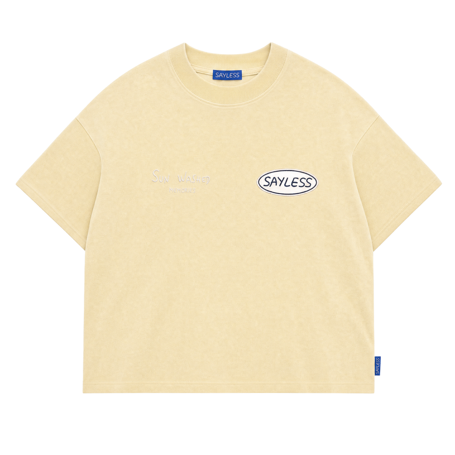 T-shirt "If not now... when?" - Lemon wash