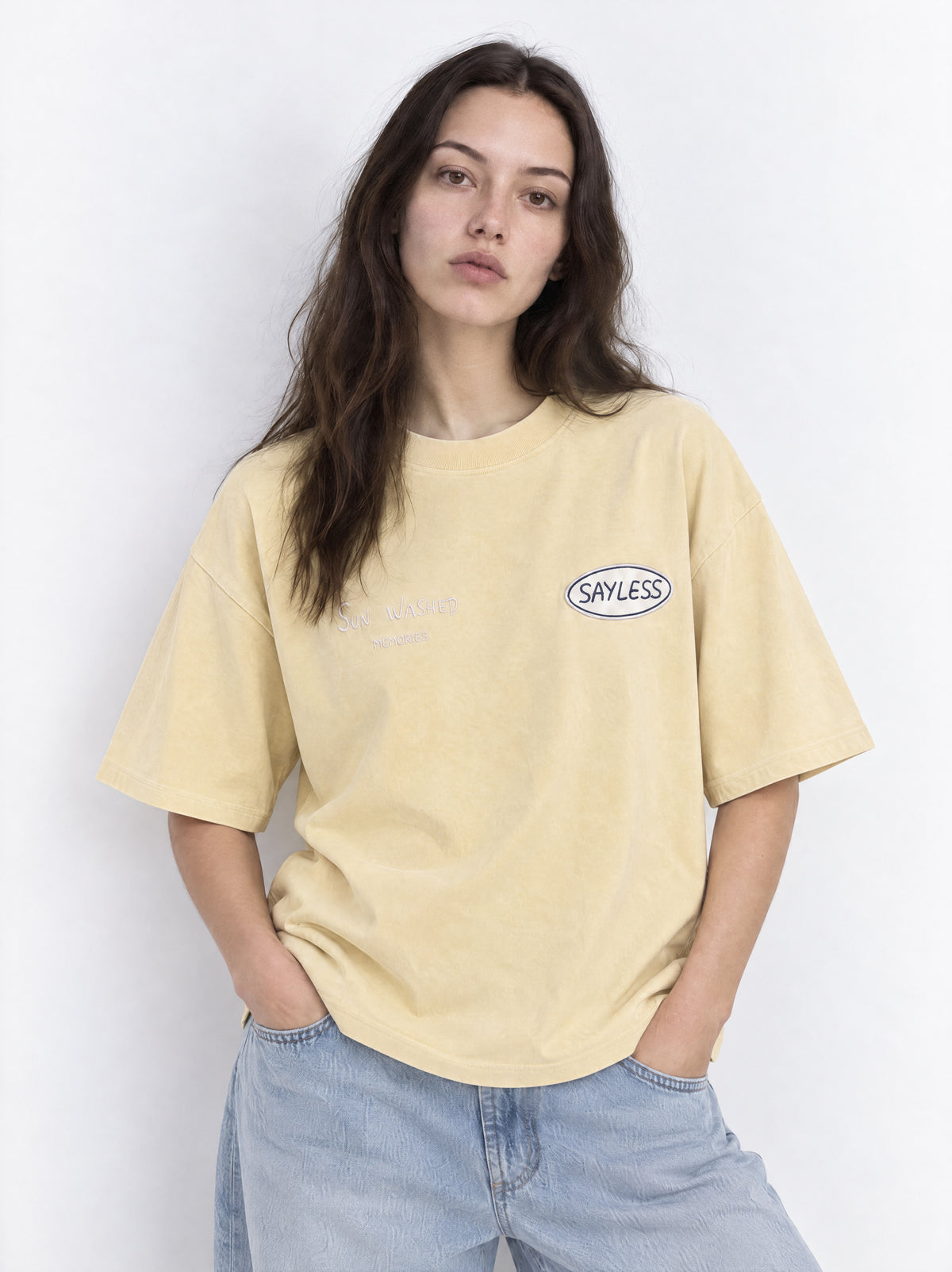 T-shirt "If not now... when?" - Lemon wash