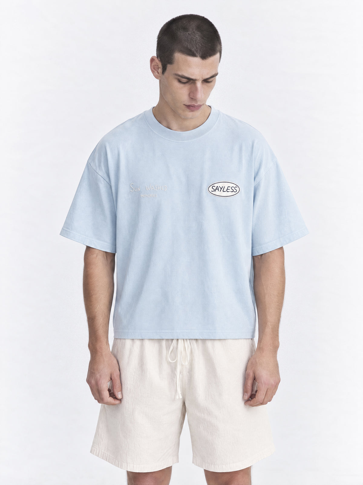 T-shirt "If not now... when?" - Sky blue