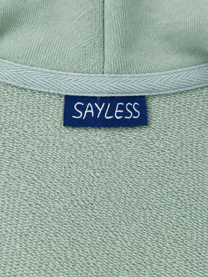 Zipped hoodie"Sometimes you just need a one-way flight" - Pistachio