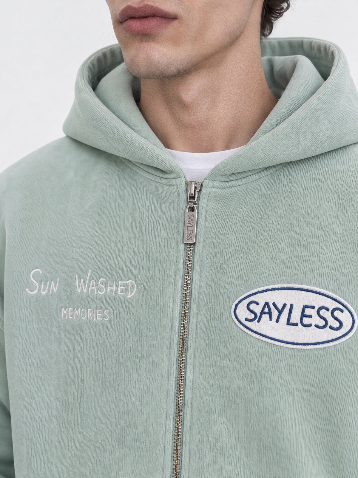 Zipped hoodie"Sometimes you just need a one-way flight" - Pistachio