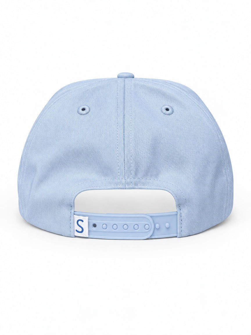 Cap "What if we kiss?" - Sky blue