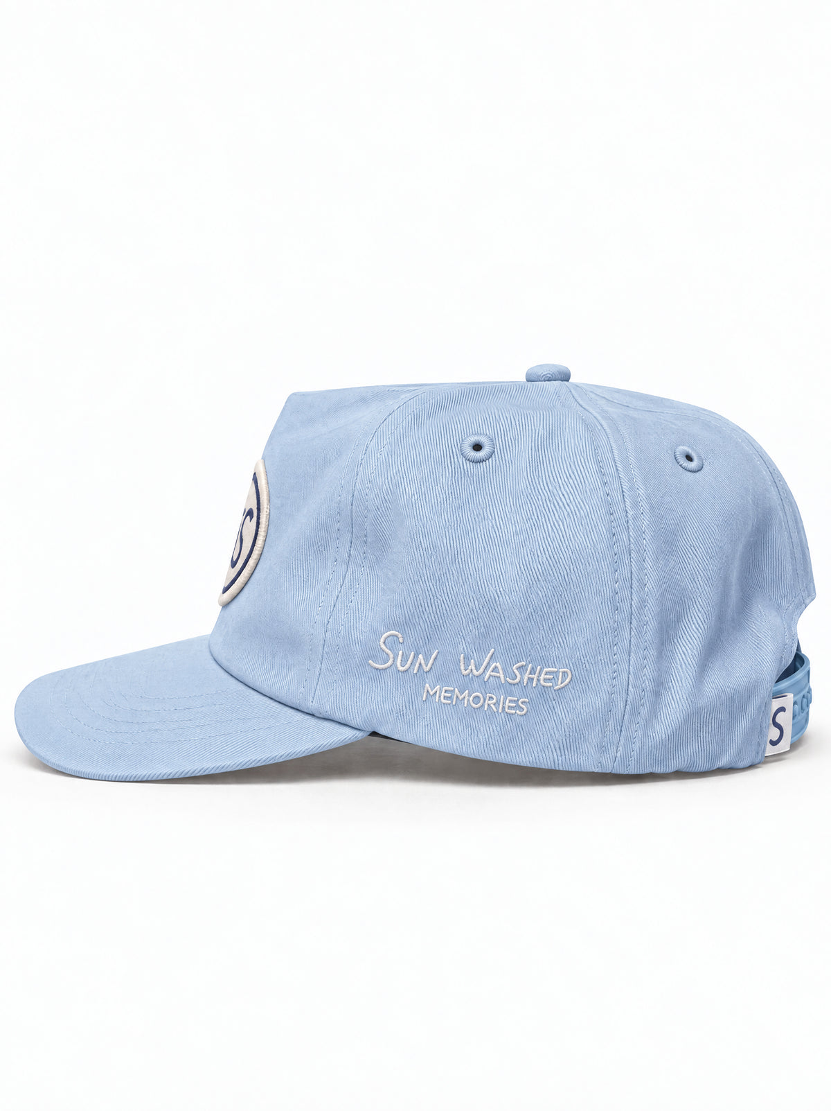 Cap "What if we kiss?" - Sky blue