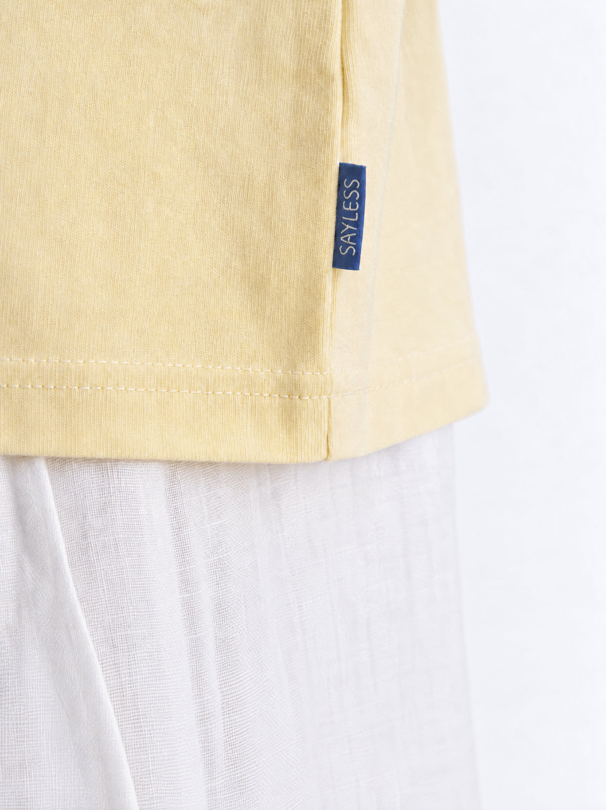 Long sleeve "Is it too early for wine?" - Pale yellow