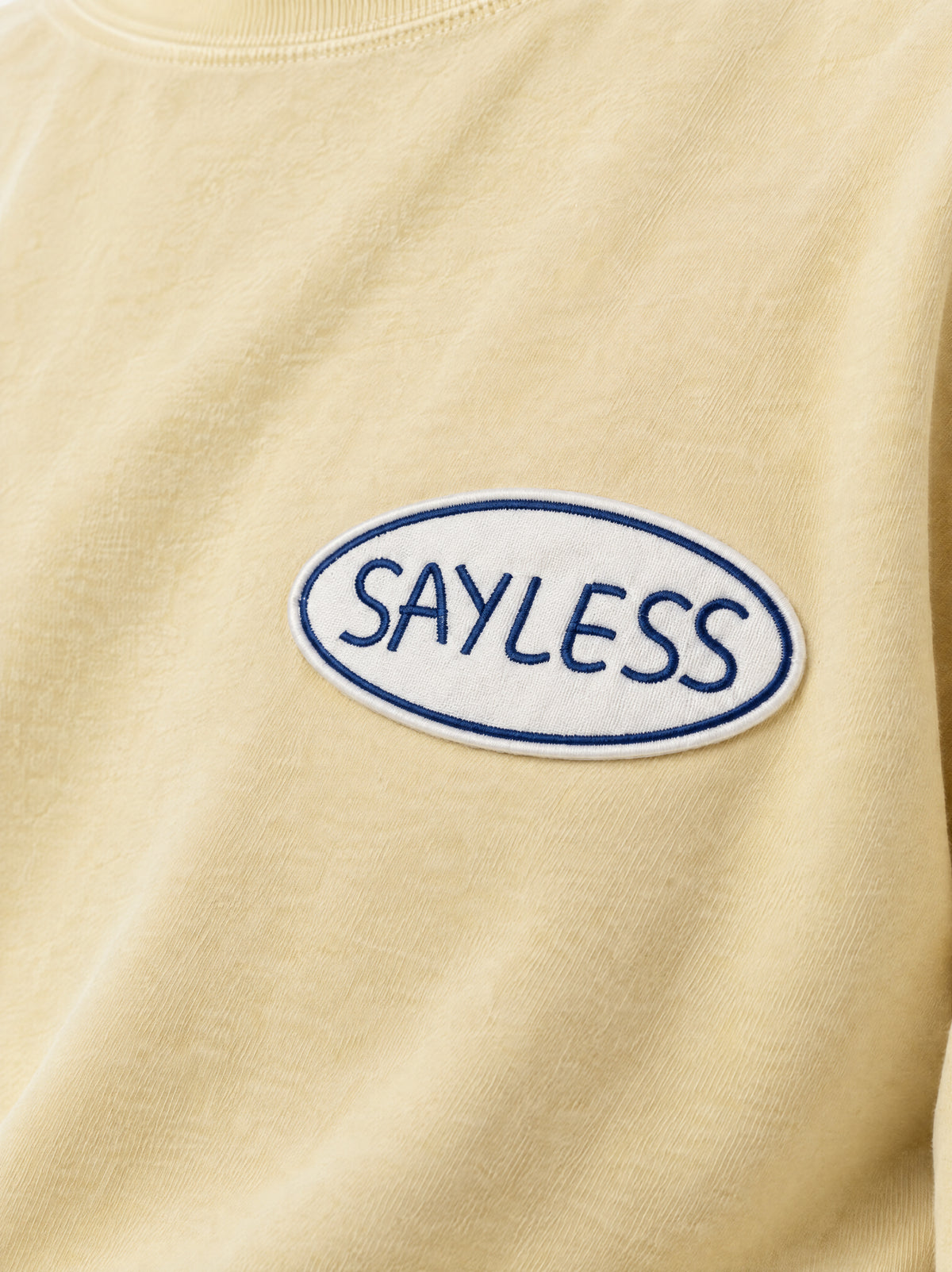 Long sleeve "Is it too early for wine?" - Pale yellow