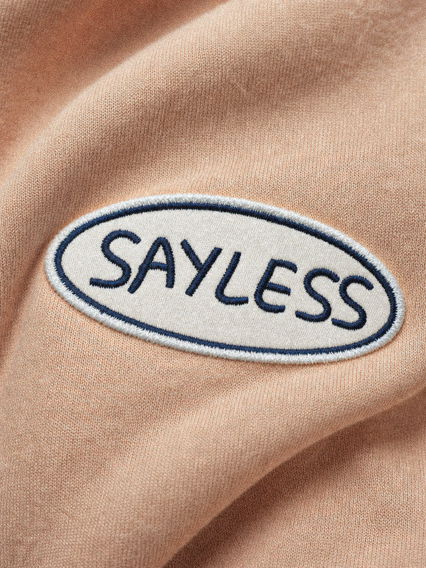 Long sleeve "Is it too early for wine?" - Terracota washed