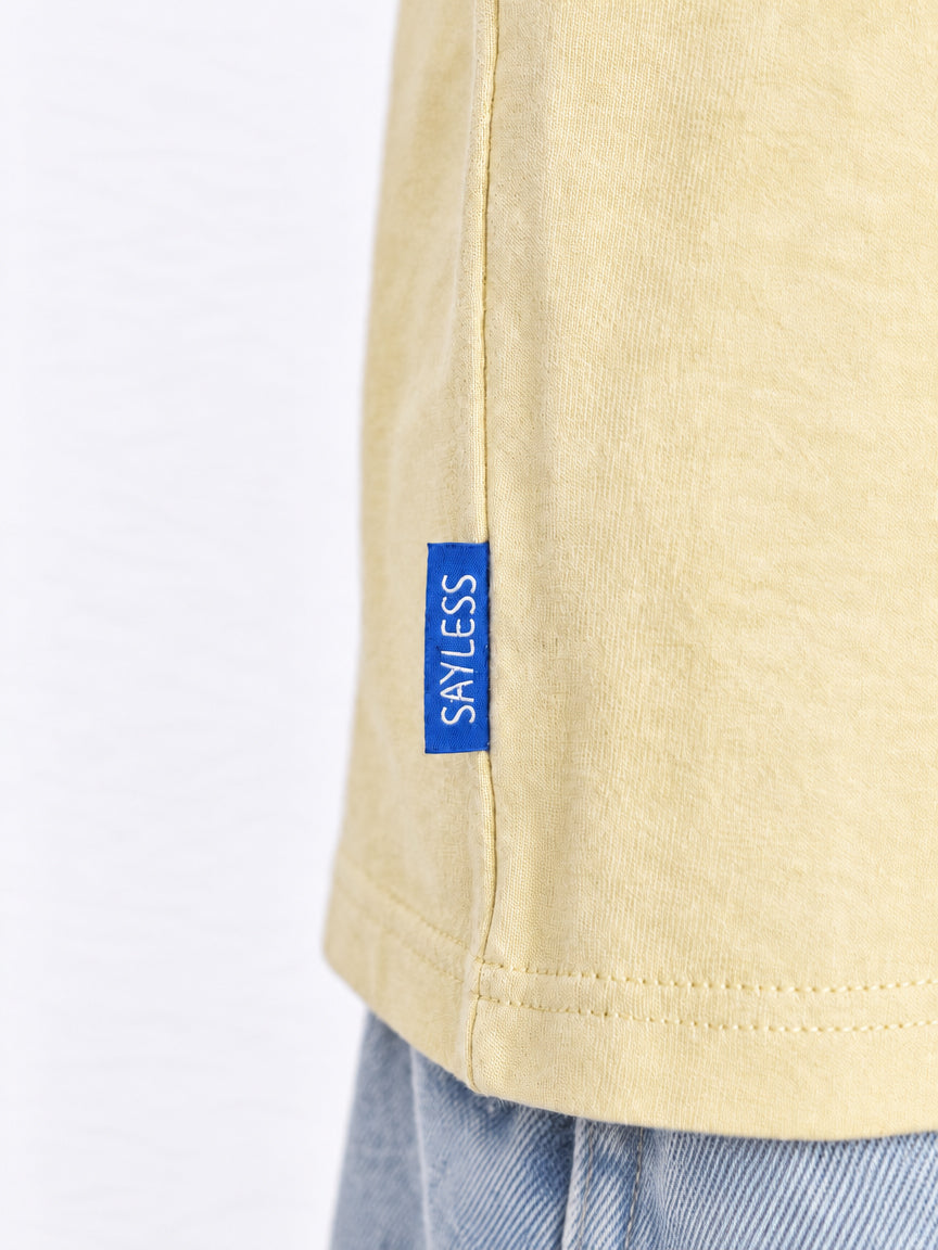 T-shirt "If not now... when?" - Lemon wash
