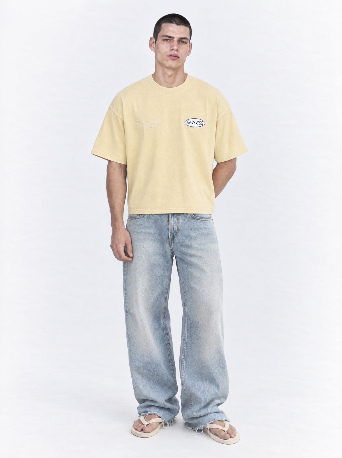 T-shirt "If not now... when?" - Lemon wash