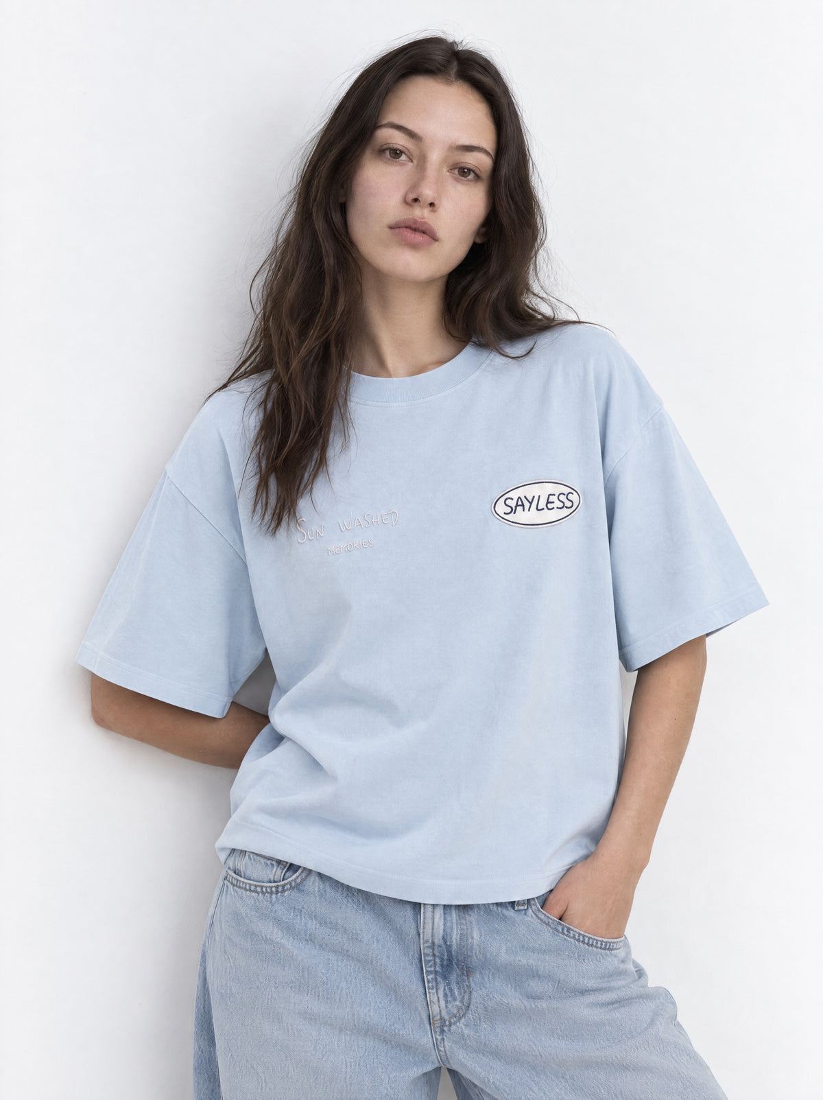 T-shirt "If not now... when?" - Sky blue
